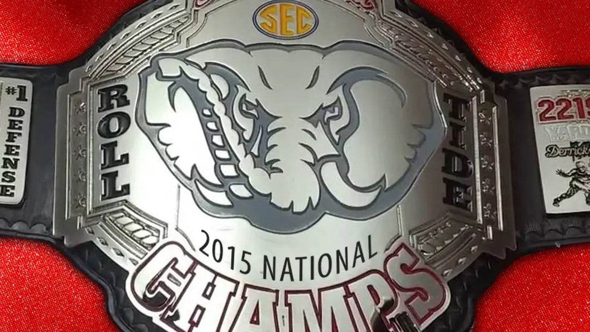 Alabama Roll tide 2015 National Championship Belt - WWF Belt