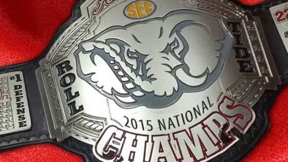 Alabama Roll tide 2015 National Championship Belt - WWF Belt