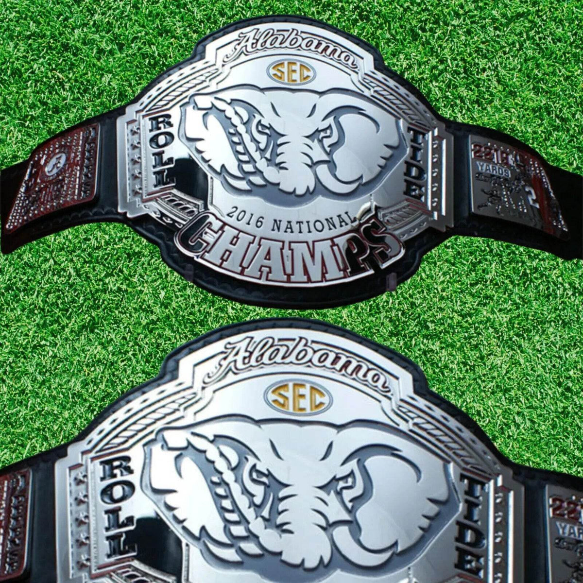 Alabama Roll Tide Championship Title American Football Fan Belt - WWF Belt