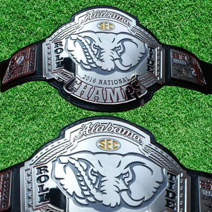 Alabama Roll Tide Championship Title American Football Fan Belt - WWF Belt