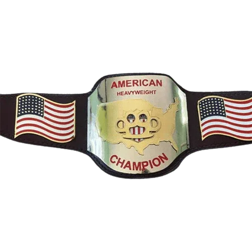 American Heavyweight Brass Knuckles Championship Belt - WWF Belt