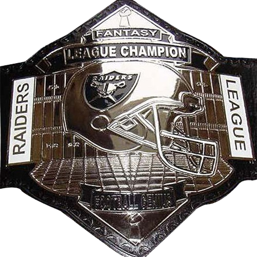Raiders Fantasy Sports Football Champion Belts