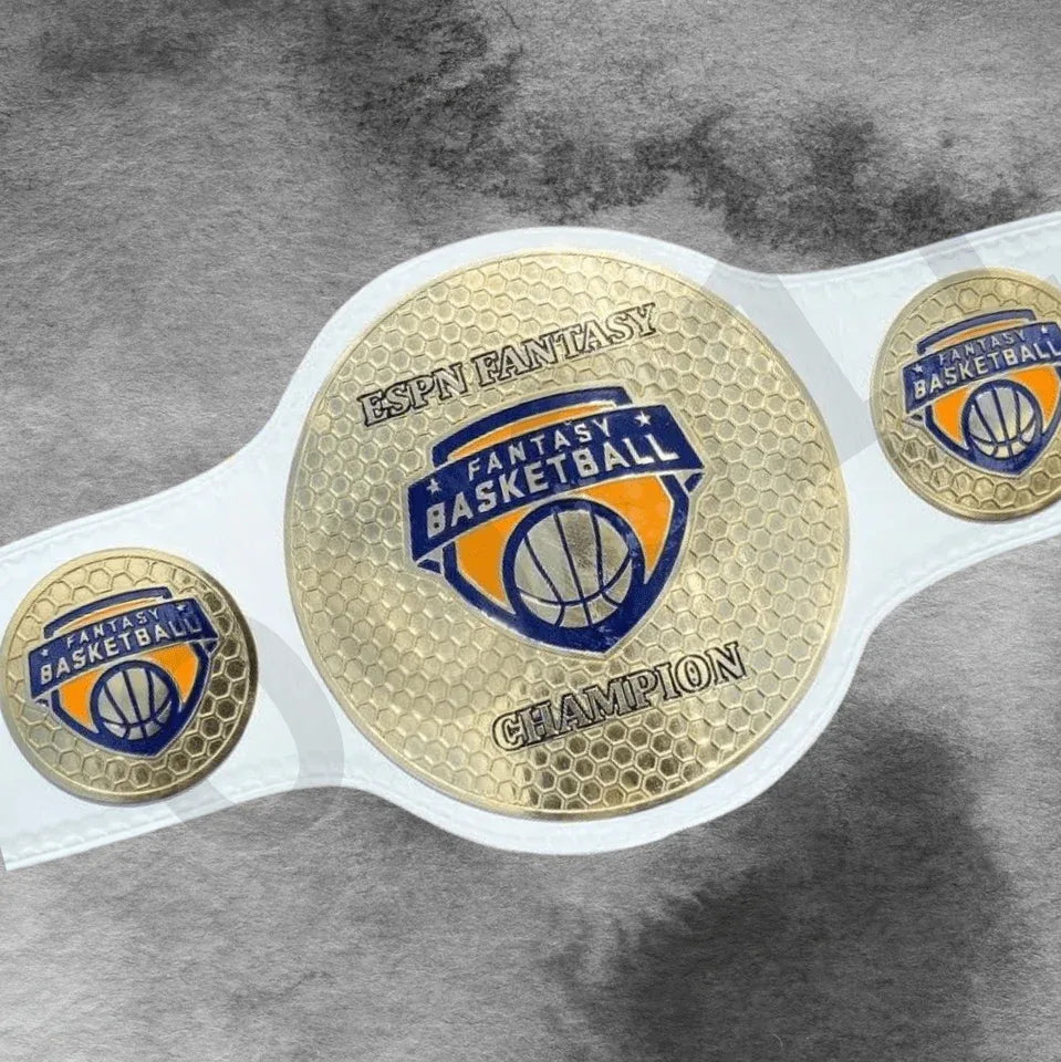 Basketball Championship Belt ESPN Fantasy Champions Title Adult Size - WWF Belt
