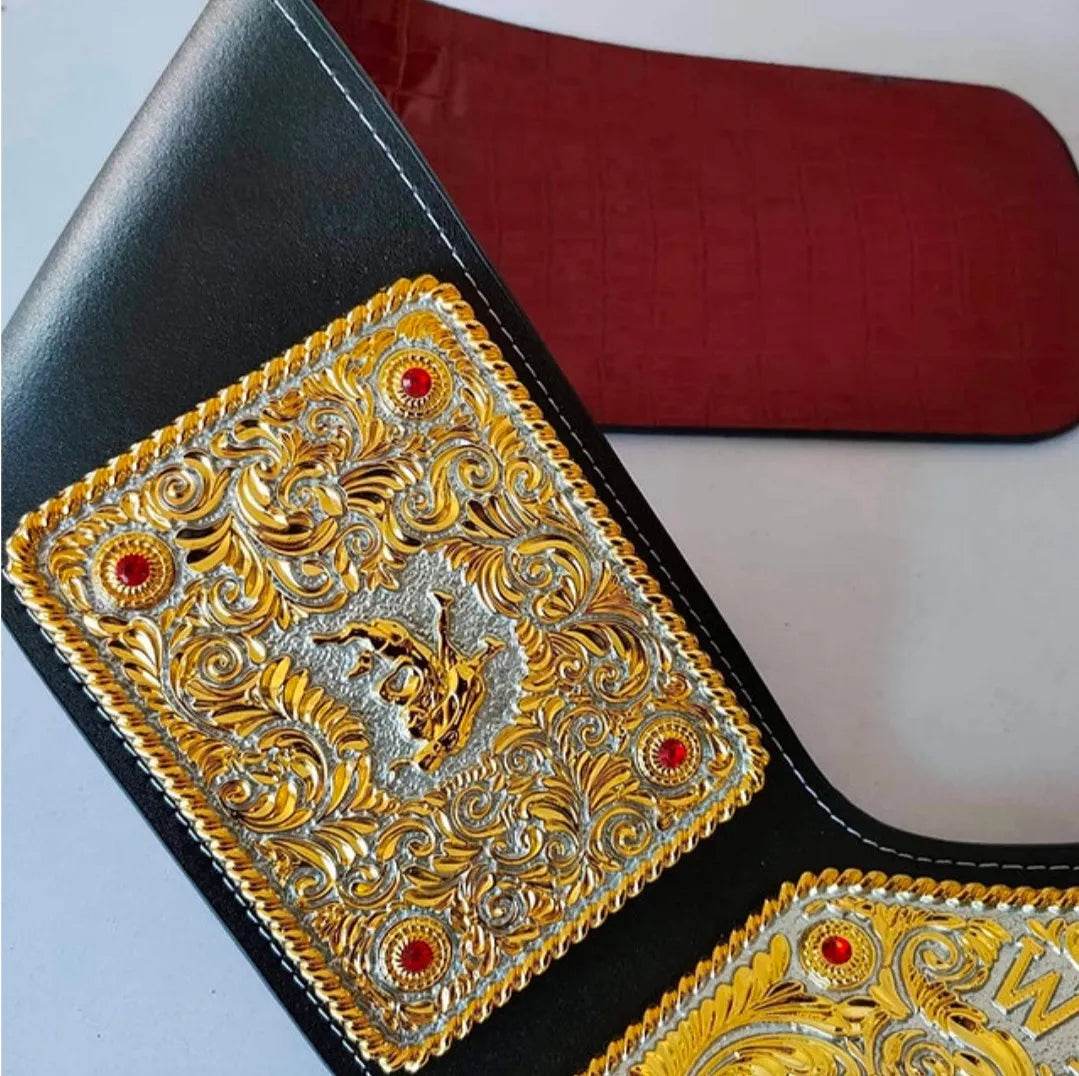 Big Gold World Die Cast Dual Plated Heavyweight Championship Belt - WWF Belt