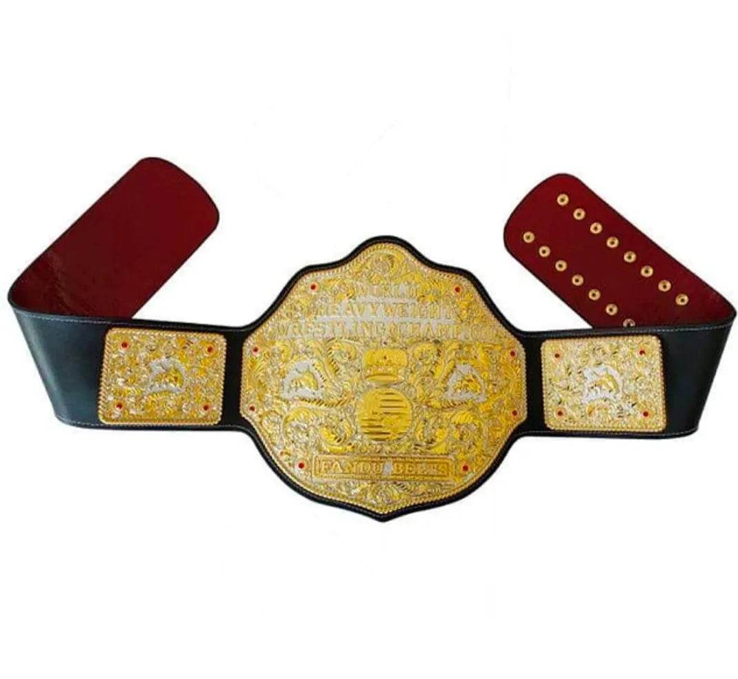 Big Gold World Die Cast Dual Plated Heavyweight Championship Belt - WWF Belt