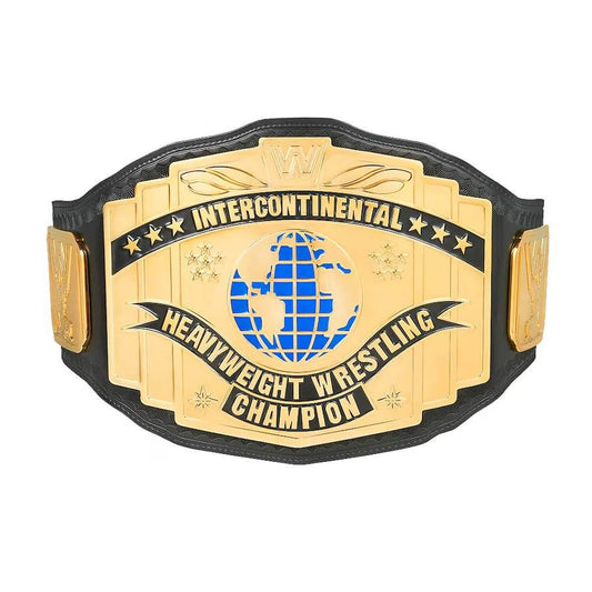 Black WWE Intercontinental Championship Replica Title Belt - WWF Belt
