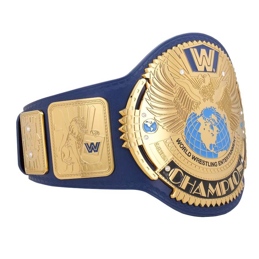 Blue WWE Big Eagle Championship Replica Title Belt - WWF Belt