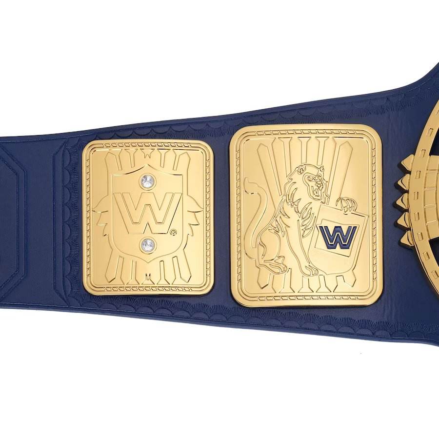 Blue WWE Big Eagle Championship Replica Title Belt - WWF Belt