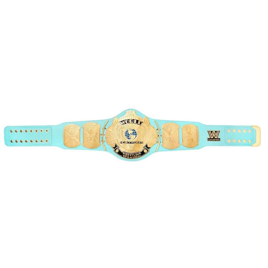 Blue WWE Winged Eagle Championship Replica Title Belt - WWF Belt