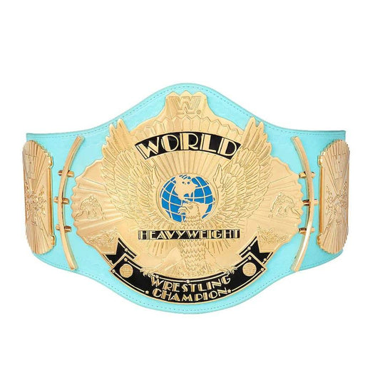 Blue WWE Winged Eagle Championship Replica Title Belt - WWF Belt