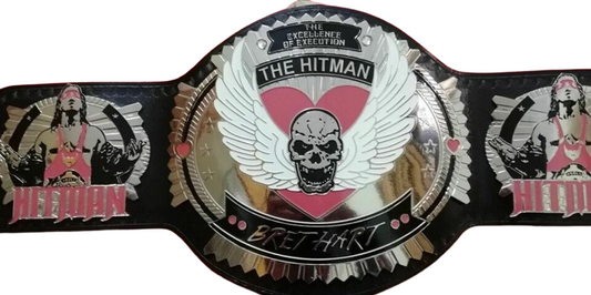 Bret Hart The Hitman Wrestling Championship Title Belt