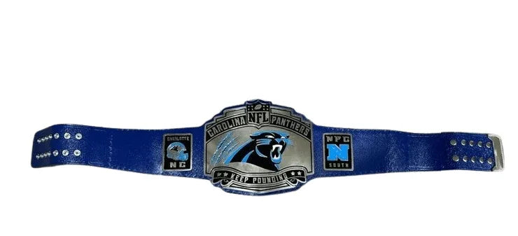 Carolina Panthers NFL Super Bowl Championship Title Belt - WWF Belt