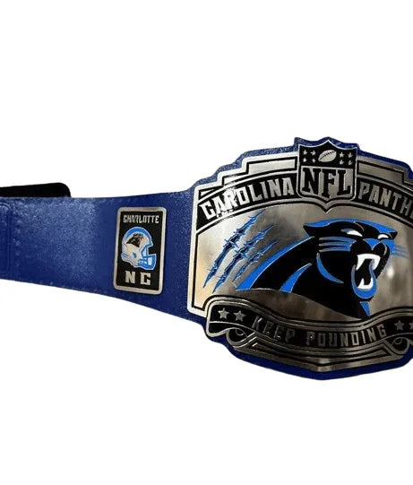 Carolina Panthers NFL Super Bowl Championship Title Belt - WWF Belt