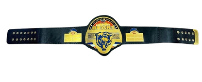 Chicago Bears NFL Championship Wrestling Belt 2mm Brass Adult Size