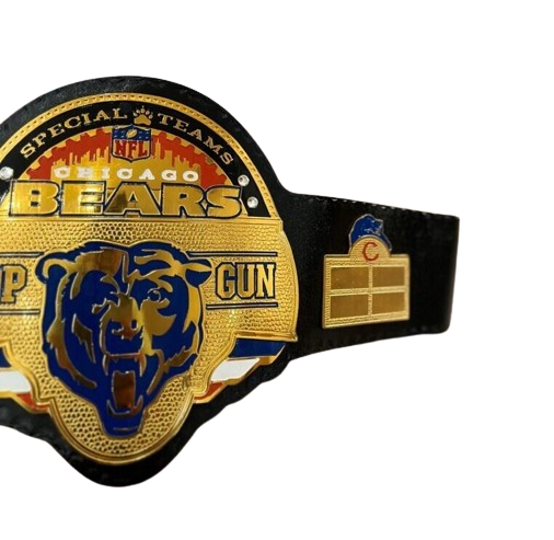 Chicago Bears NFL Championship Wrestling Belt 2mm Brass Adult Size