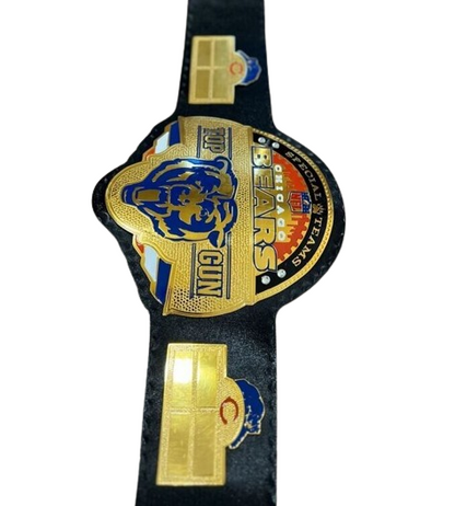 Chicago Bears NFL Championship Wrestling Belt 2mm Brass Adult Size