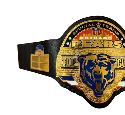 Chicago Bears NFL Championship Wrestling Belt 2mm Brass Adult Size