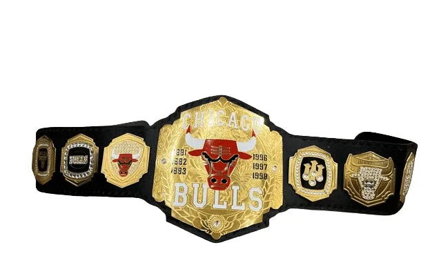 Chicago Bulls Basket Ball Championship Belt Adult Size 2mm Brass - WWF Belt