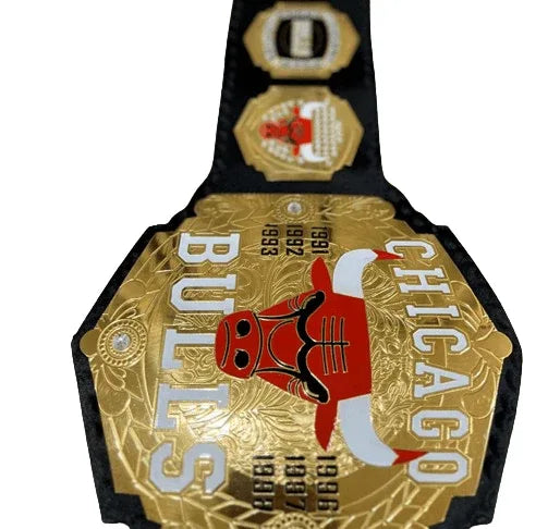 Chicago Bulls Basket Ball Championship Belt Adult Size 2mm Brass - WWF Belt