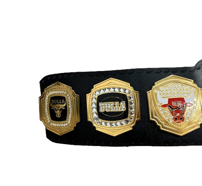 Chicago Bulls Basket Ball Championship Belt Adult Size 2mm Brass