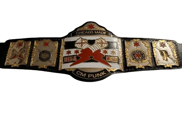 CM Punk Chicago Made Best In The World Championship Belt - WWF Belt
