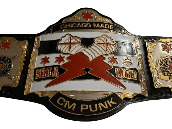 CM Punk Chicago Made Best In The World Championship Belt - WWF Belt