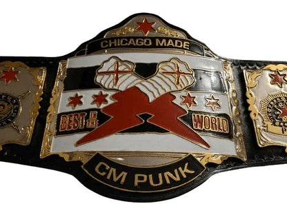CM Punk Chicago Made Best In The World Championship Belt - WWF Belt
