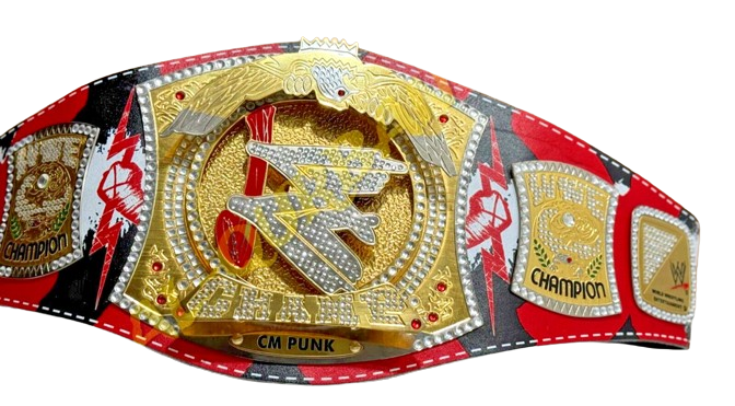 WWE CM Punk Spinner Wrestling Heavyweight Championship Replica Title Belt