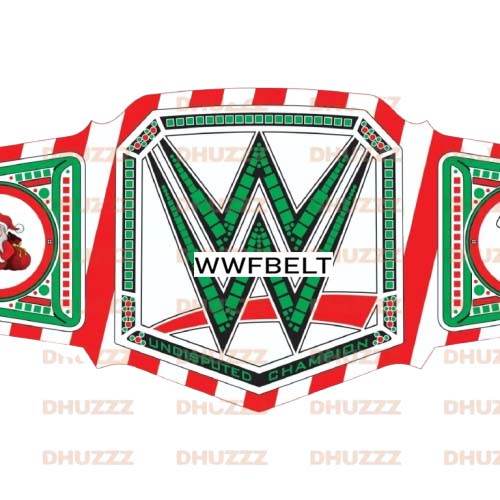 Custom WWE Happy Christmas Champion Replica Title Belt - WWF Belt