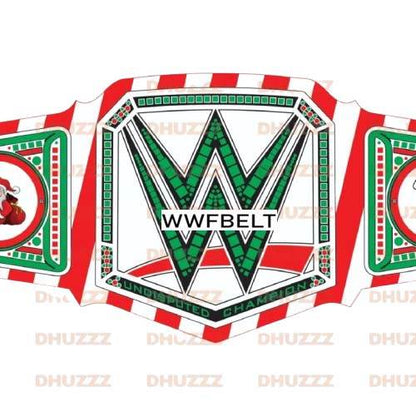 Custom WWE Happy Christmas Champion Replica Title Belt - WWF Belt