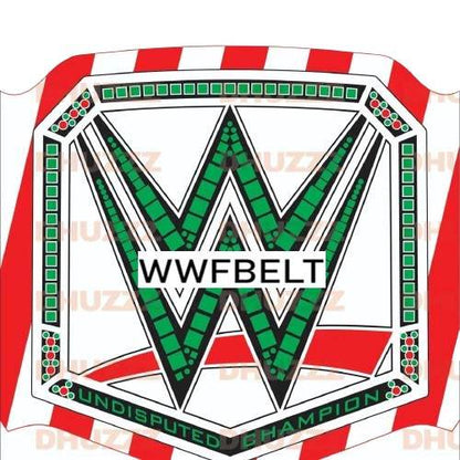 Custom WWE Happy Christmas Champion Replica Title Belt - WWF Belt