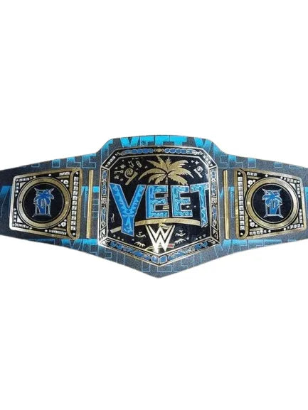 Custom YEET Jey Uso Championship Title Belt - WWF Belt