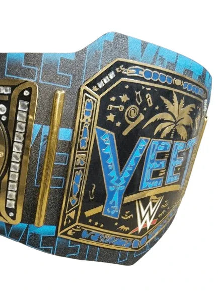 Custom YEET Jey Uso Championship Title Belt - WWF Belt