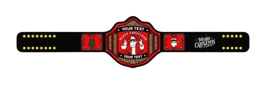 Customized Christmas Championship Replica Title Belt - WWF Belt