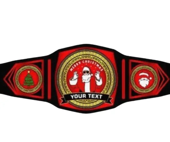 Customized Christmas Championship Replica Title Belt - WWF Belt