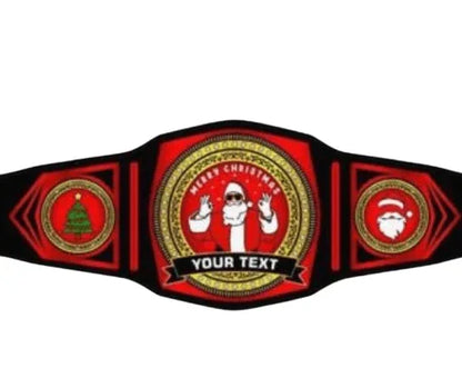 Customized Christmas Championship Replica Title Belt - WWF Belt