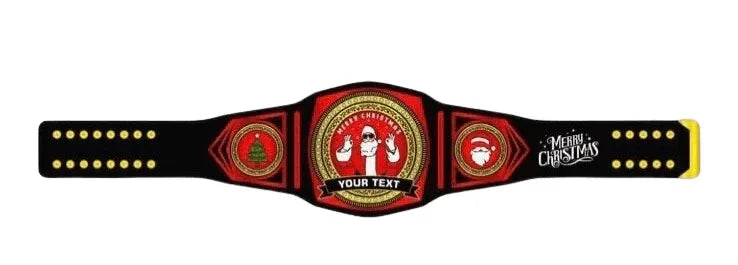 Customized Christmas Championship Replica Title Belt - WWF Belt