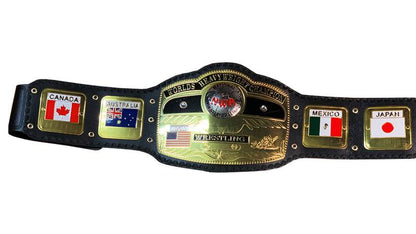 Domed Globe NWA World Heavyweight Wrestling Championship Belt - WWF Belt