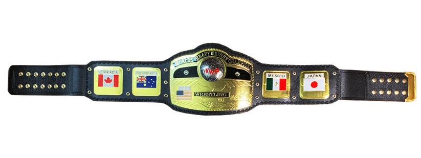 Domed Globe NWA World Heavyweight Wrestling Championship Belt - WWF Belt