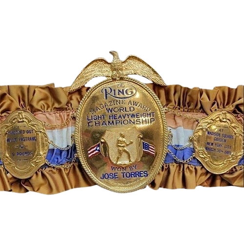 Ring Magazine World Light Heavyweight Championship Belt Honoring Jose Torres