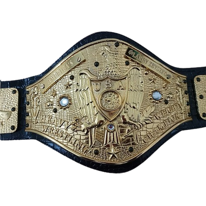 NWA Americas Larry Zbyszko Heavyweight Wrestling Champion Belt 1975 Greg Valenti