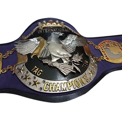 NWA International Tag Team Championship Belt Japan Wrestling Association Inoki