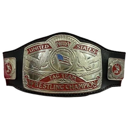 NWA United States Tag Team Wrestling Zinc Championship Belt (American Strap)
