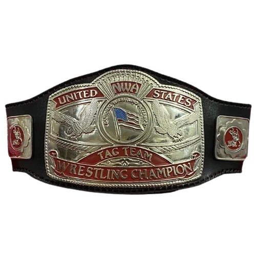 NWA United States Tag Team Wrestling Zinc Championship Belt (American Strap)