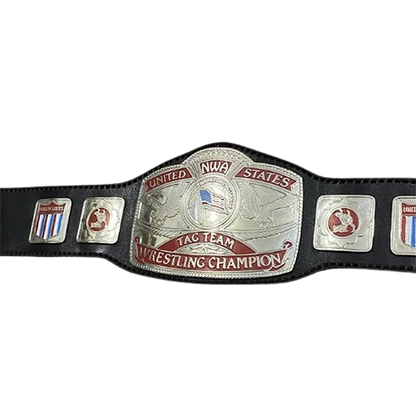 NWA United States Tag Team Wrestling Zinc Championship Belt (American Strap)