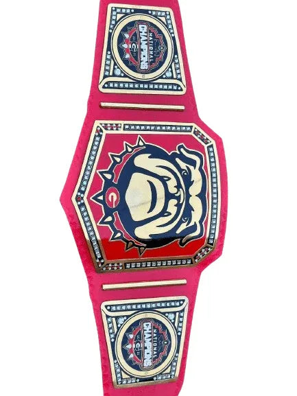 Georgia Bulldog NFL American Football Championship Belt - WWF Belt