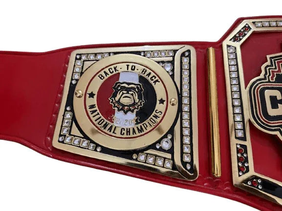 Georgia Bulldogs Super Bowl NFL Championship Replica Title Belt - WWF Belt