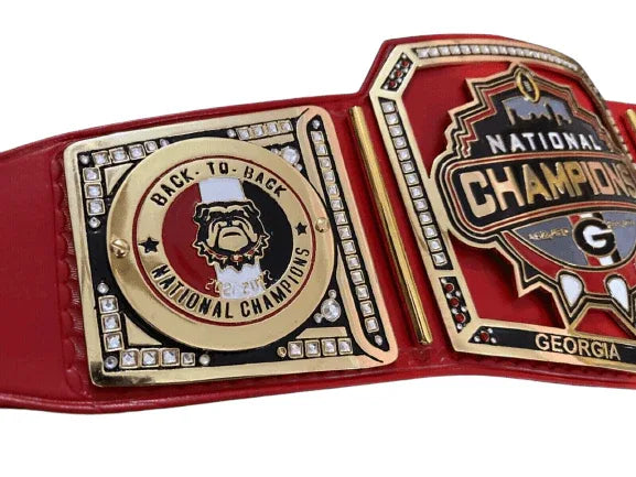 Georgia Bulldogs Super Bowl NFL Championship Replica Title Belt - WWF Belt