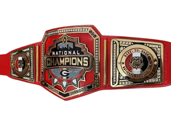 Georgia Bulldogs Super Bowl NFL Championship Replica Title Belt - WWF Belt