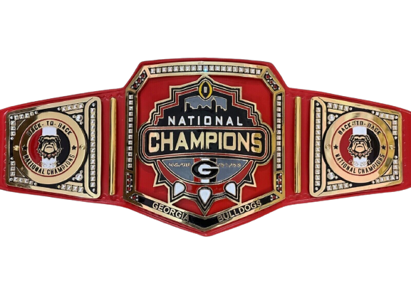 Georgia Bulldogs Super Bowl NFL Championship Replica Title Belt Adult Size 2MM